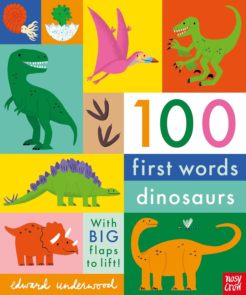 100 FIRST WORDS - DINOSAURS BOOK (2-5 YEARS)