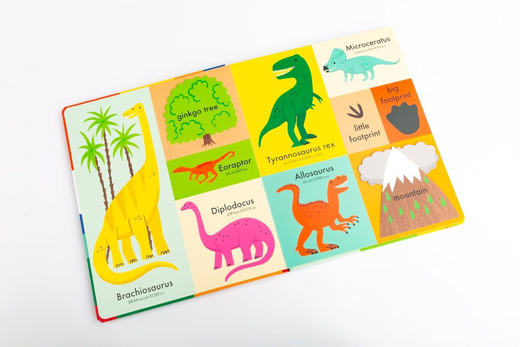 100 FIRST WORDS - DINOSAURS BOOK (2-5 YEARS)