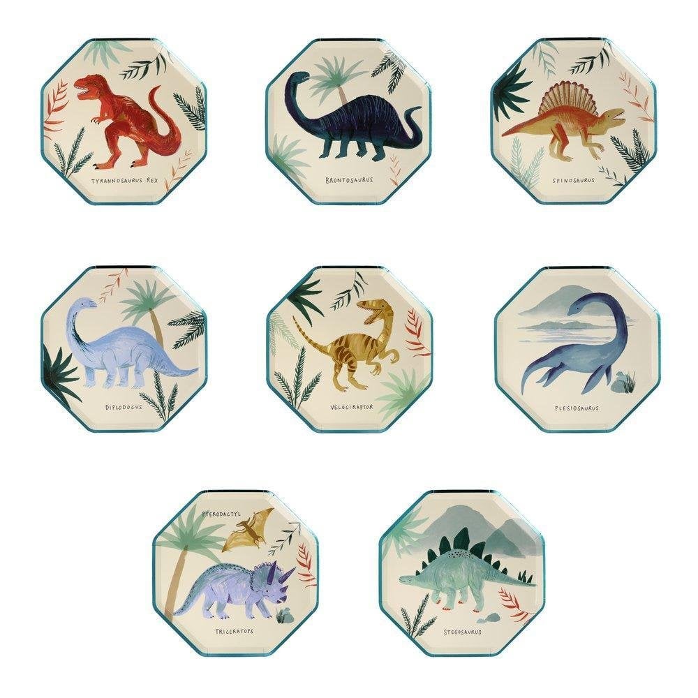 8 DINOSAUR KINGDOM SIDE PLATES