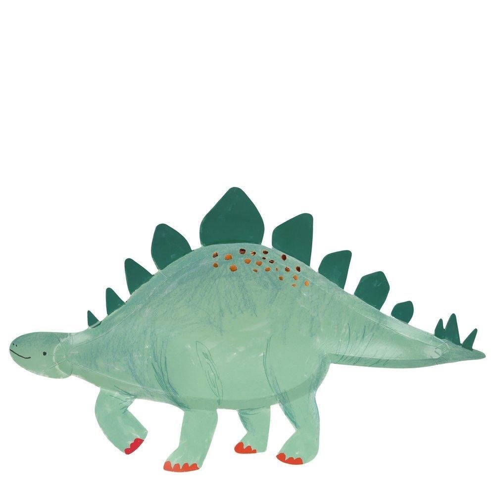 4 STEGOSAURUS PLATTERS