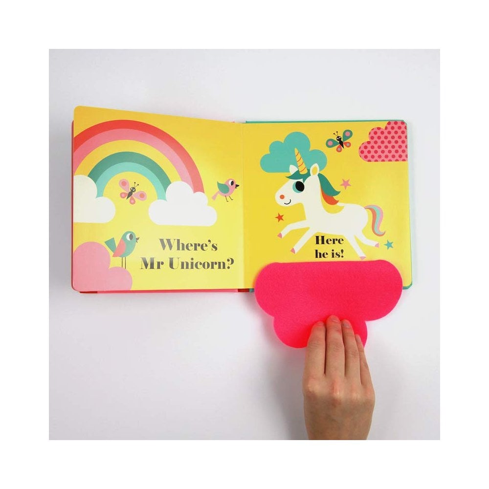 WHERE'S MR UNICORN FELT FLAPS (0-2 YEARS)