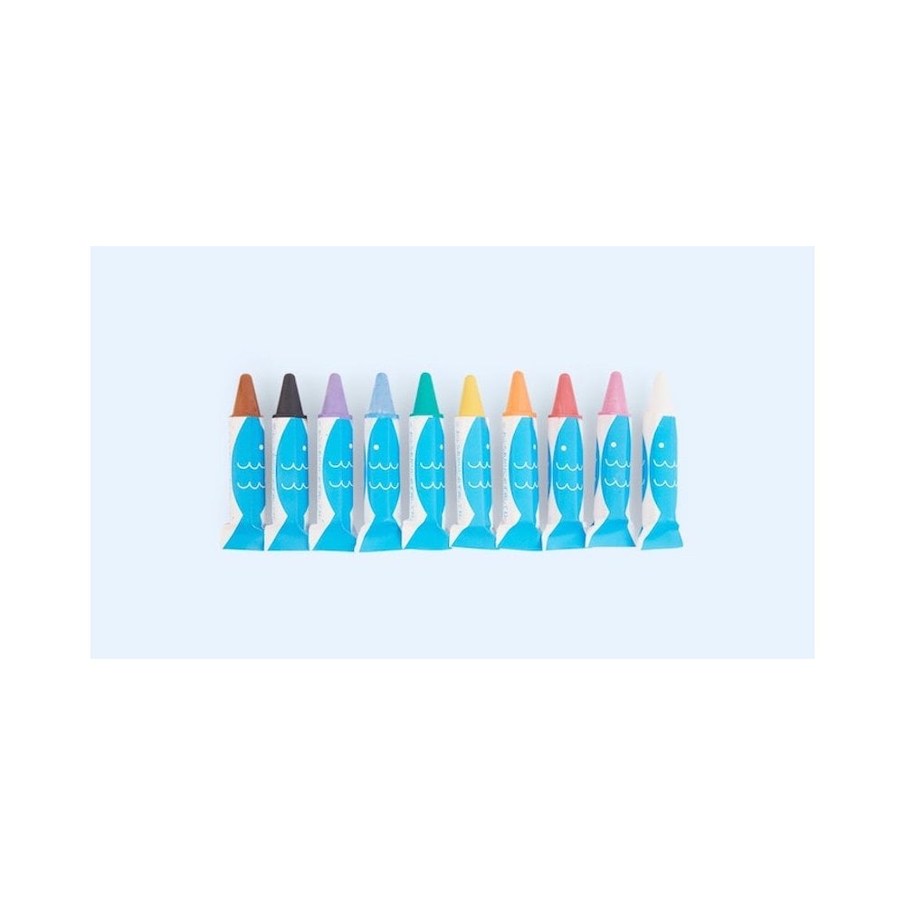 BATH CRAYONS- 10 COLOURS