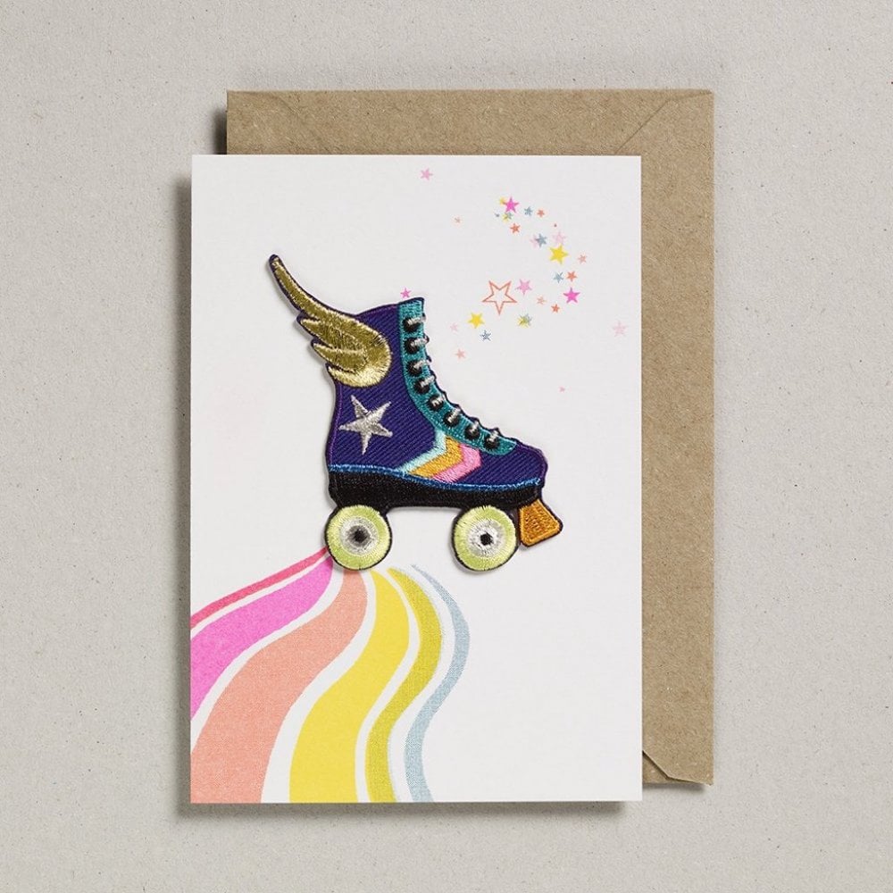 RAINBOW SKATE PATCH CARD
