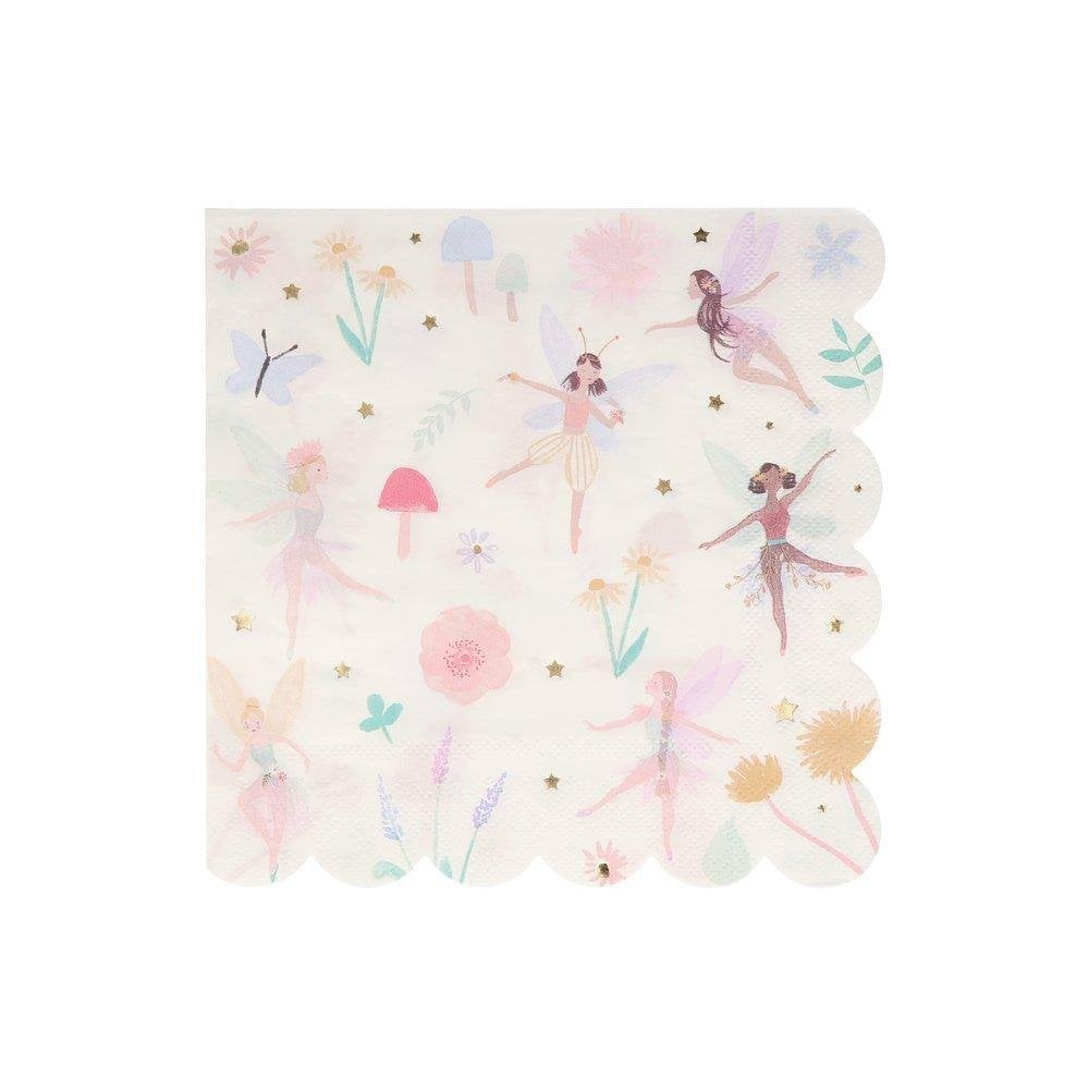 16 LARGE FAIRY NAPKINS