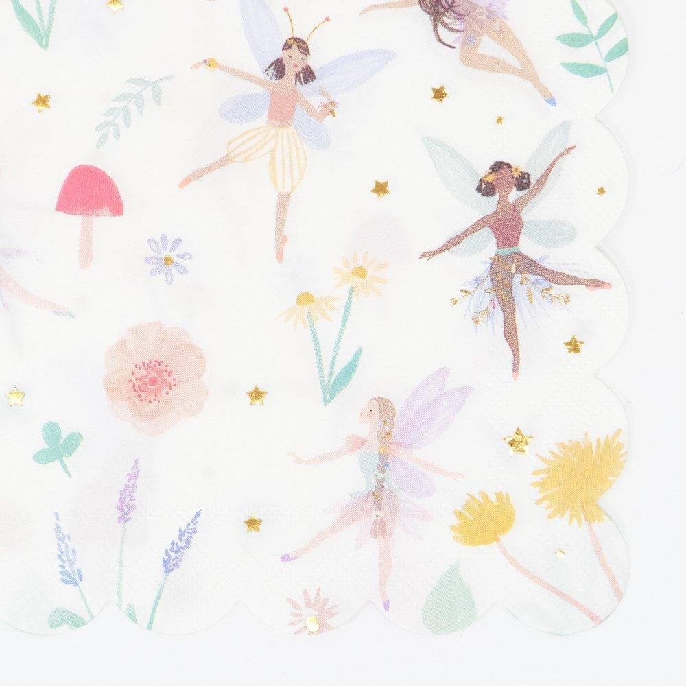 16 LARGE FAIRY NAPKINS
