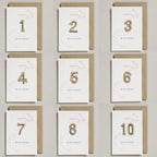 RAINBOW PATCH NUMBER BIRTHDAY CARD