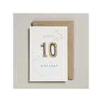 RAINBOW PATCH NUMBER BIRTHDAY CARD