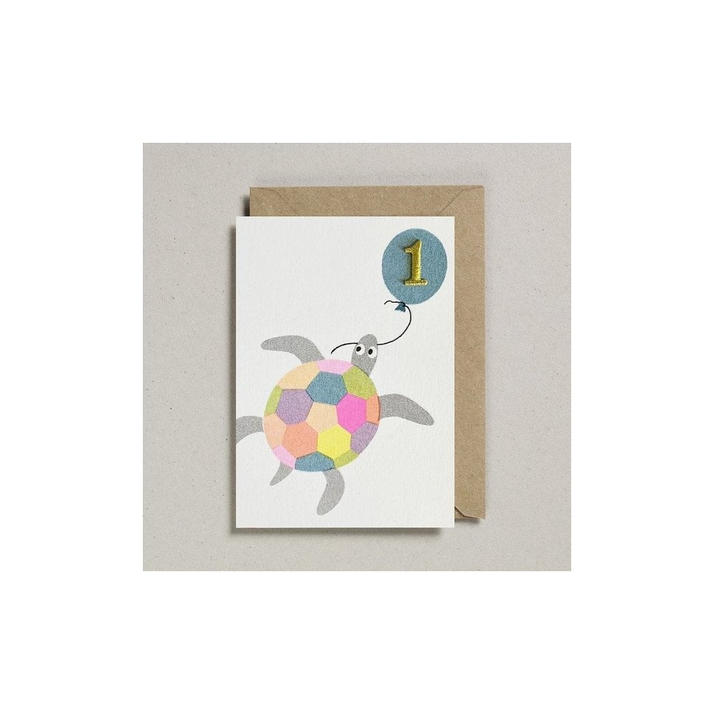 CONFETTI PETS CARD - TURTLE AGE 1