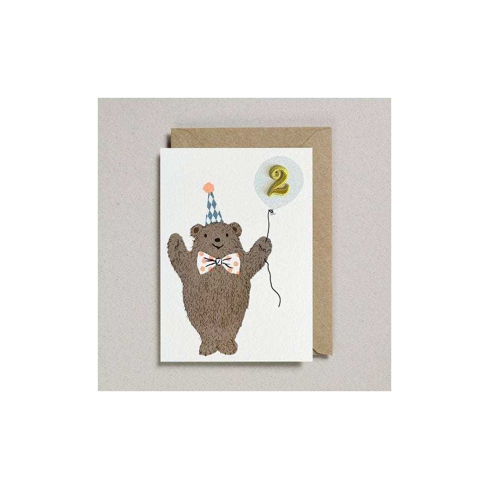 CONFETTI PETS CARD - BEAR AGE 2