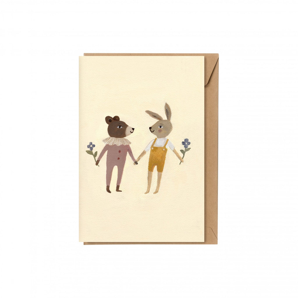 TEDDY AND BUNNY CARD