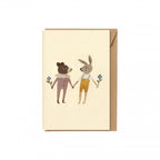 TEDDY AND BUNNY CARD