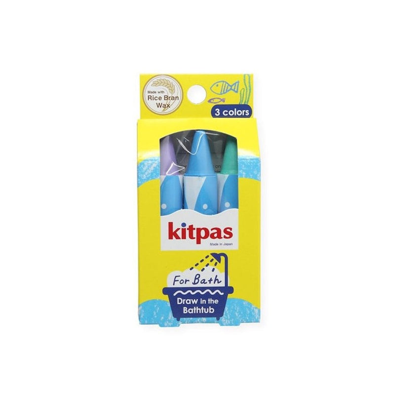 BATH CRAYONS 3 COLOURS - Fish - purple blue green
