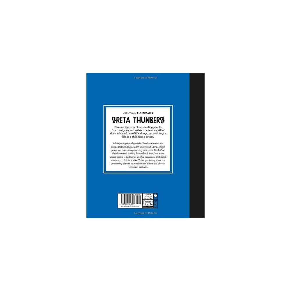 LITTLE PEOPLE BIG DREAMS BOOK - GRETA THUNBERG (4-7 YEARS)