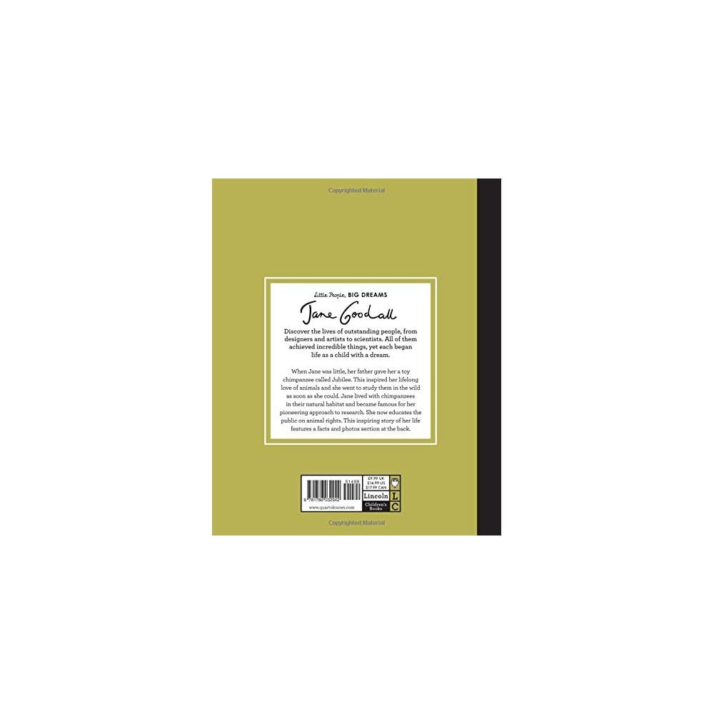LITTLE PEOPLE BIG DREAMS BOOK - JANE GOODALL (4-7 YEARS)