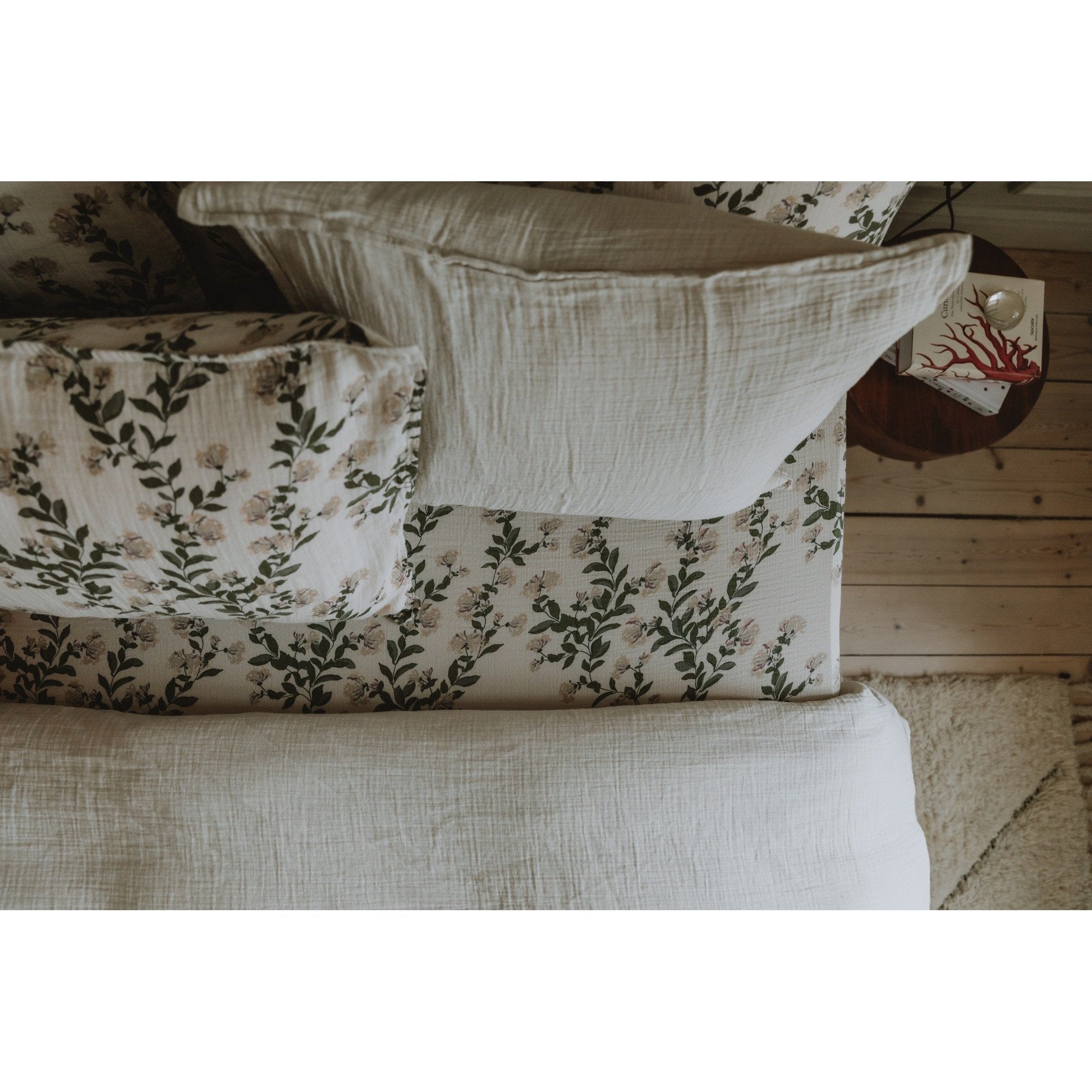 FITTED SHEET DOUBLE BED - HONEYSUCKLE