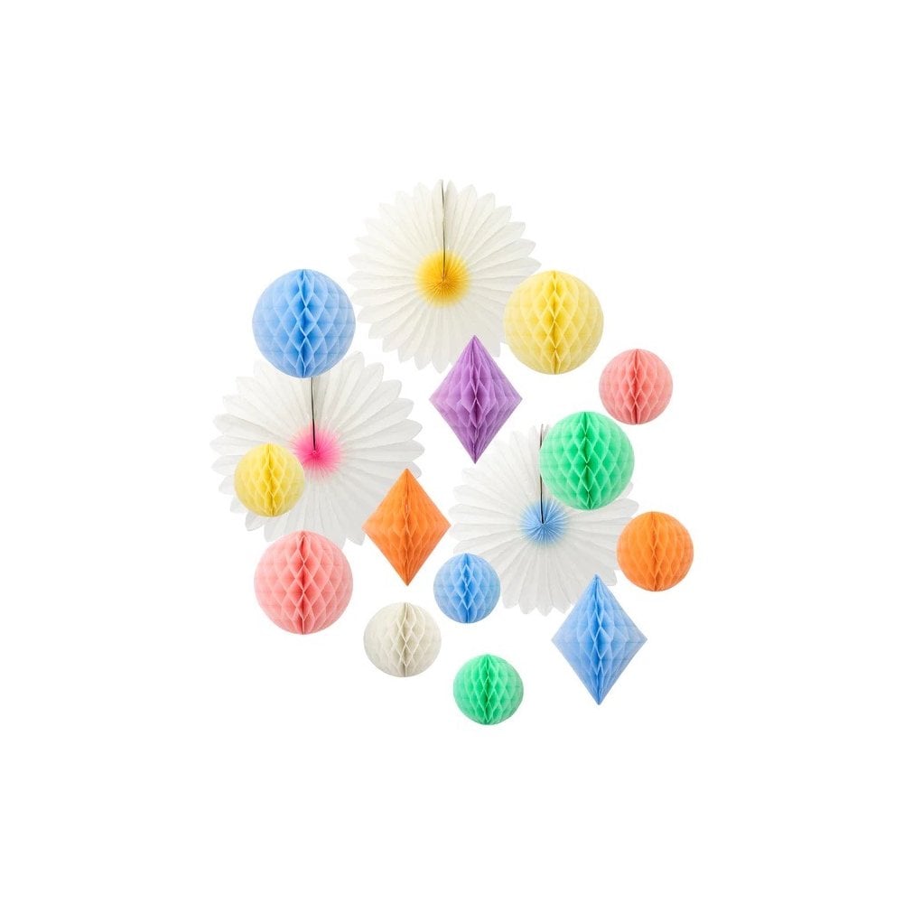 PASTEL HONEYCOMB DECORATION KIT