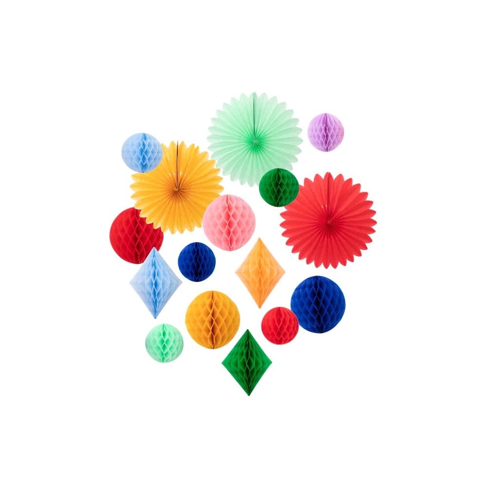 RAINBOW HONEYCOMB DECORATION KIT