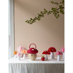 10 HONEYCOMB TOADSTOOL DECORATIONS
