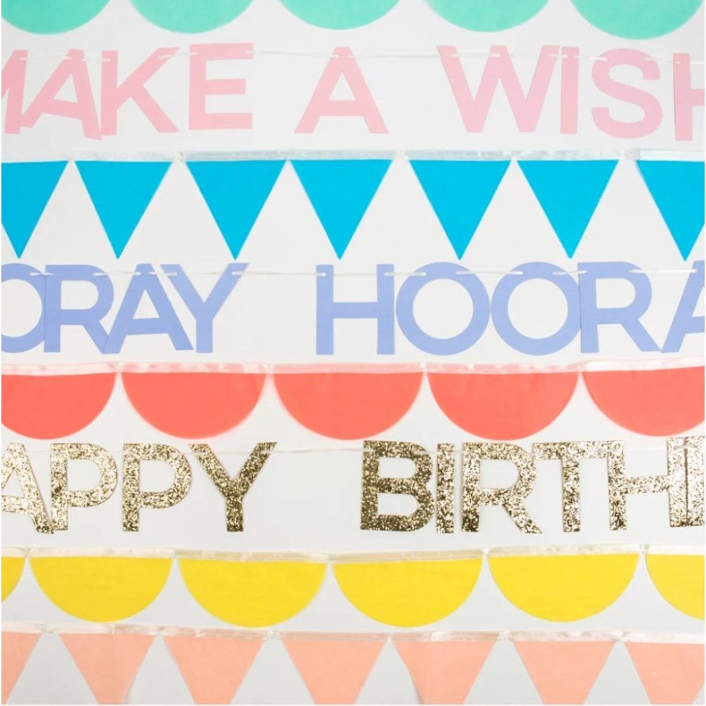 RAINBOW BIRTHDAY GARLANDS