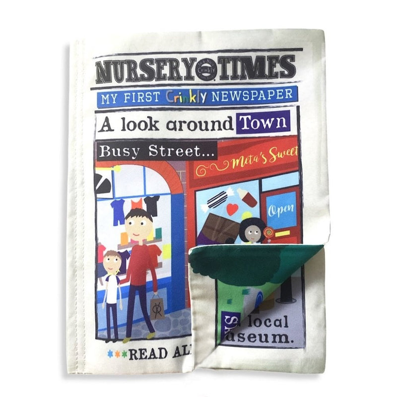 CRINKLY BOOK NEWSPAPER - Noisy Vehicles