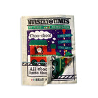CRINKLY BOOK NEWSPAPER CHRISTMAS SHAPES