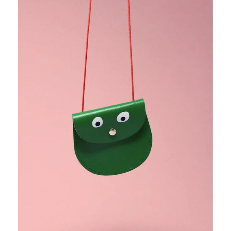 POCKET PURSE - GOOGLY EYES - Bright Green