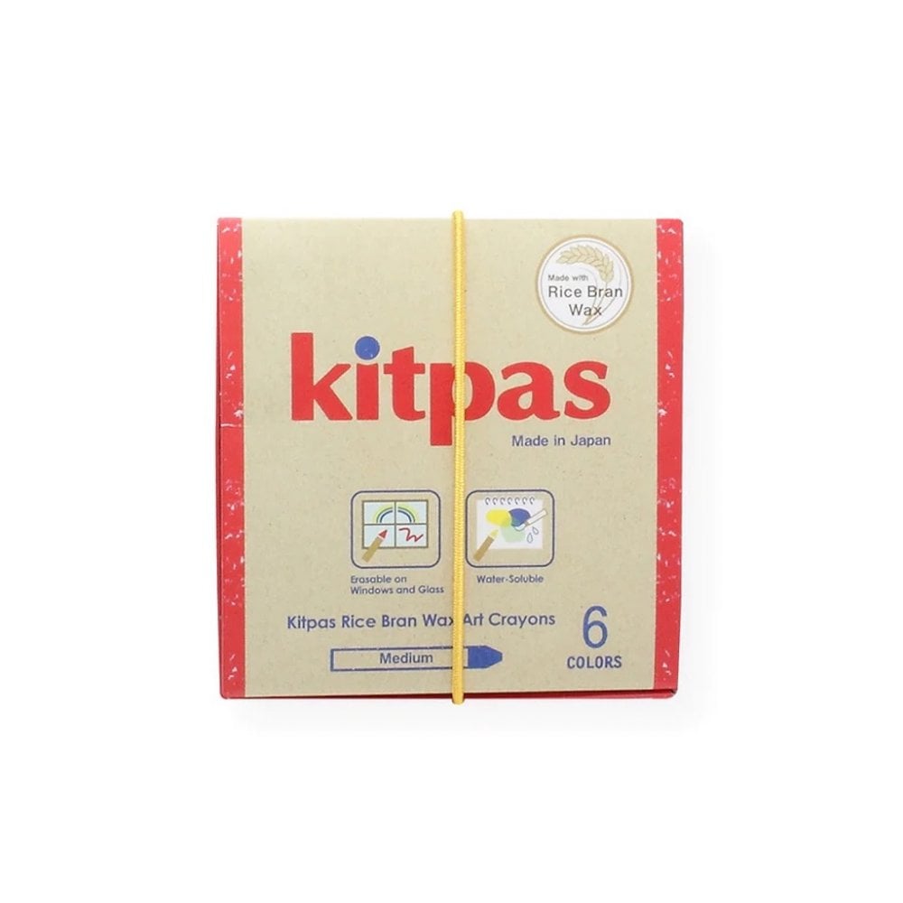 KITPAS RICE CRAYONS MEDIUM 6 COLOURS