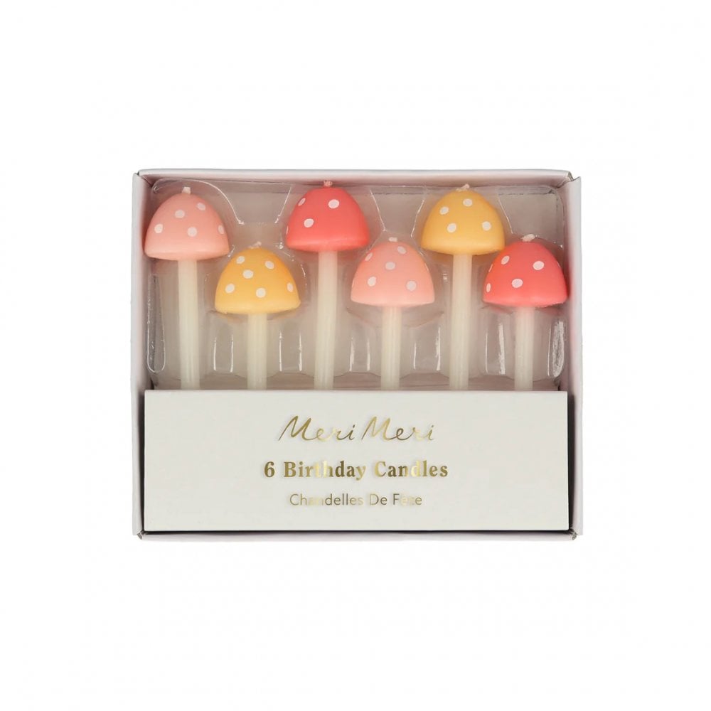 MUSHROOM CAKE CANDLES