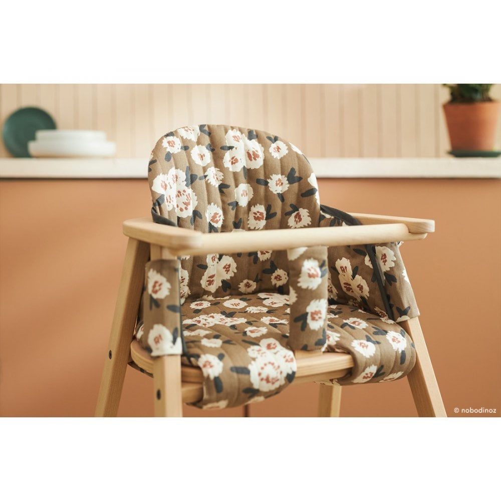 GROWING GREEN HIGH CHAIR CUSHION - CAMELLIA