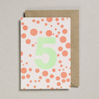 NUMBER CARD - GREEN/ORANGE (AGES 1-7 YEARS)