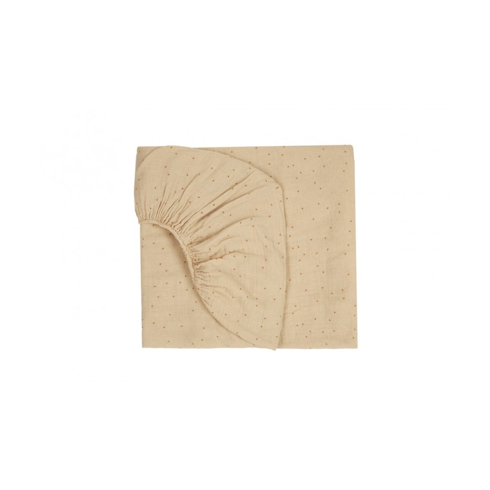 WABI-SABI WASHED  PRINTED FITTED SHEET - 70 X 140cm