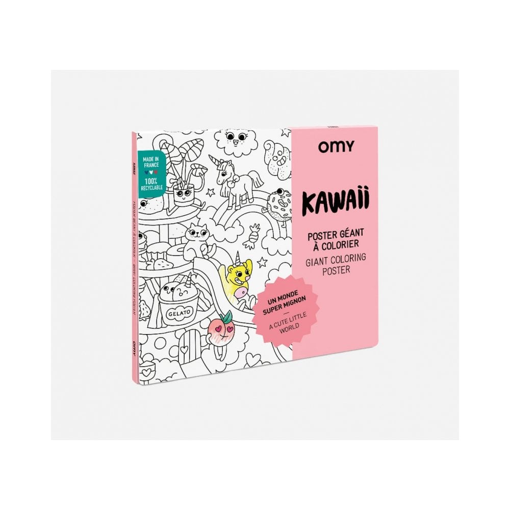 GIANT COLOURING POSTER - KAWAII