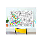 GIANT COLOURING POSTER - KAWAII