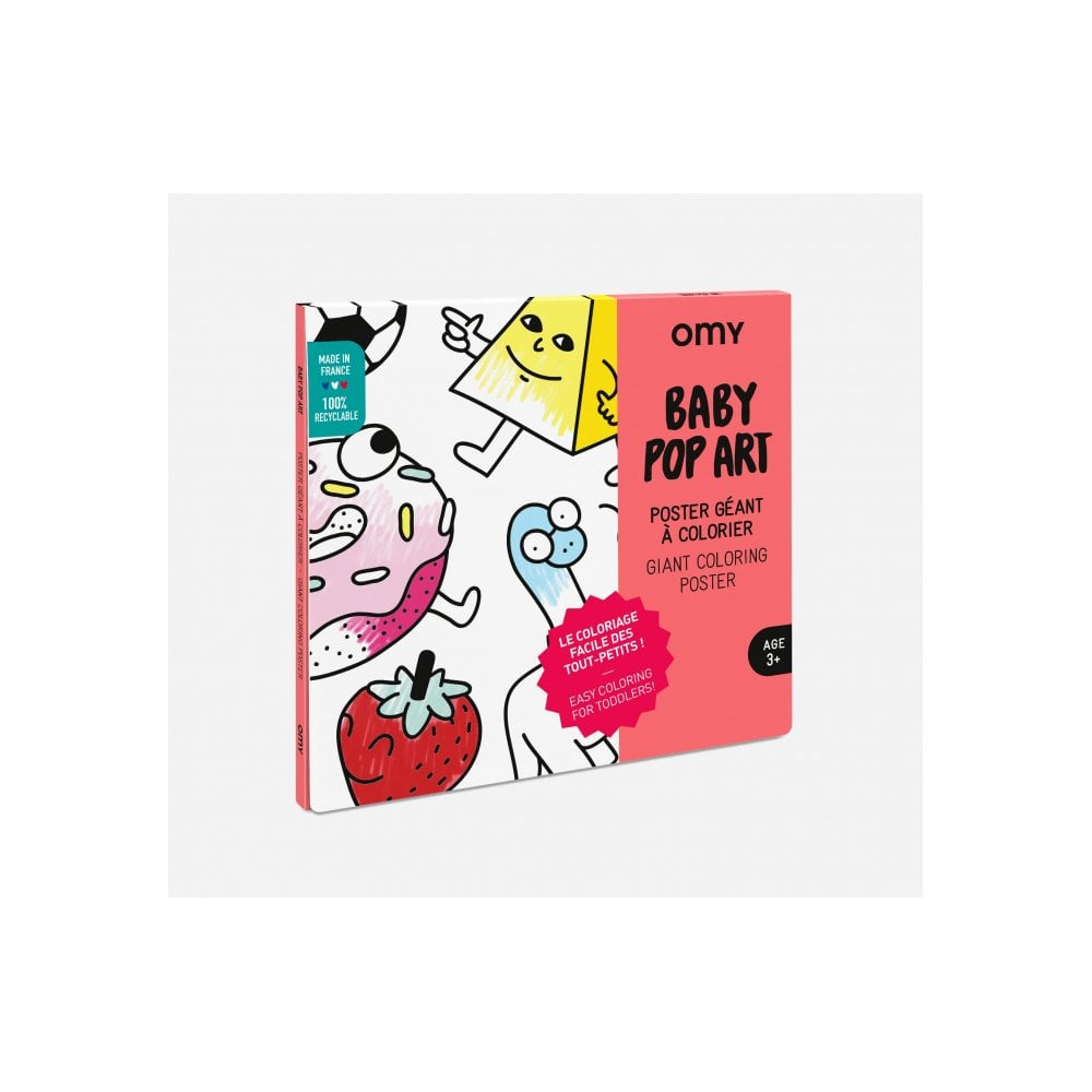 GIANT COLOURING POSTER - BABY POP ART