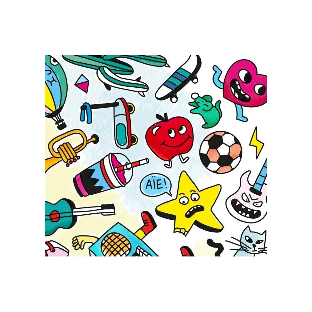GIANT COLOURING POSTER - BABY POP ART