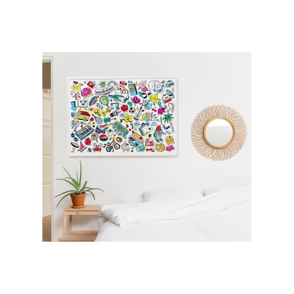 GIANT COLOURING POSTER - BABY POP ART