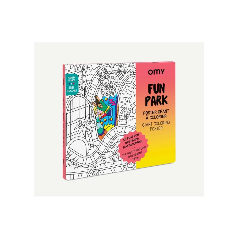 GIANT COLOURING POSTER - FUN PARK