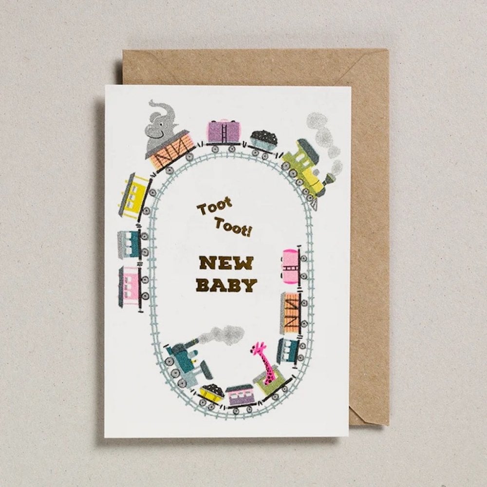 BABY TOOT TOOT TRAIN CARD