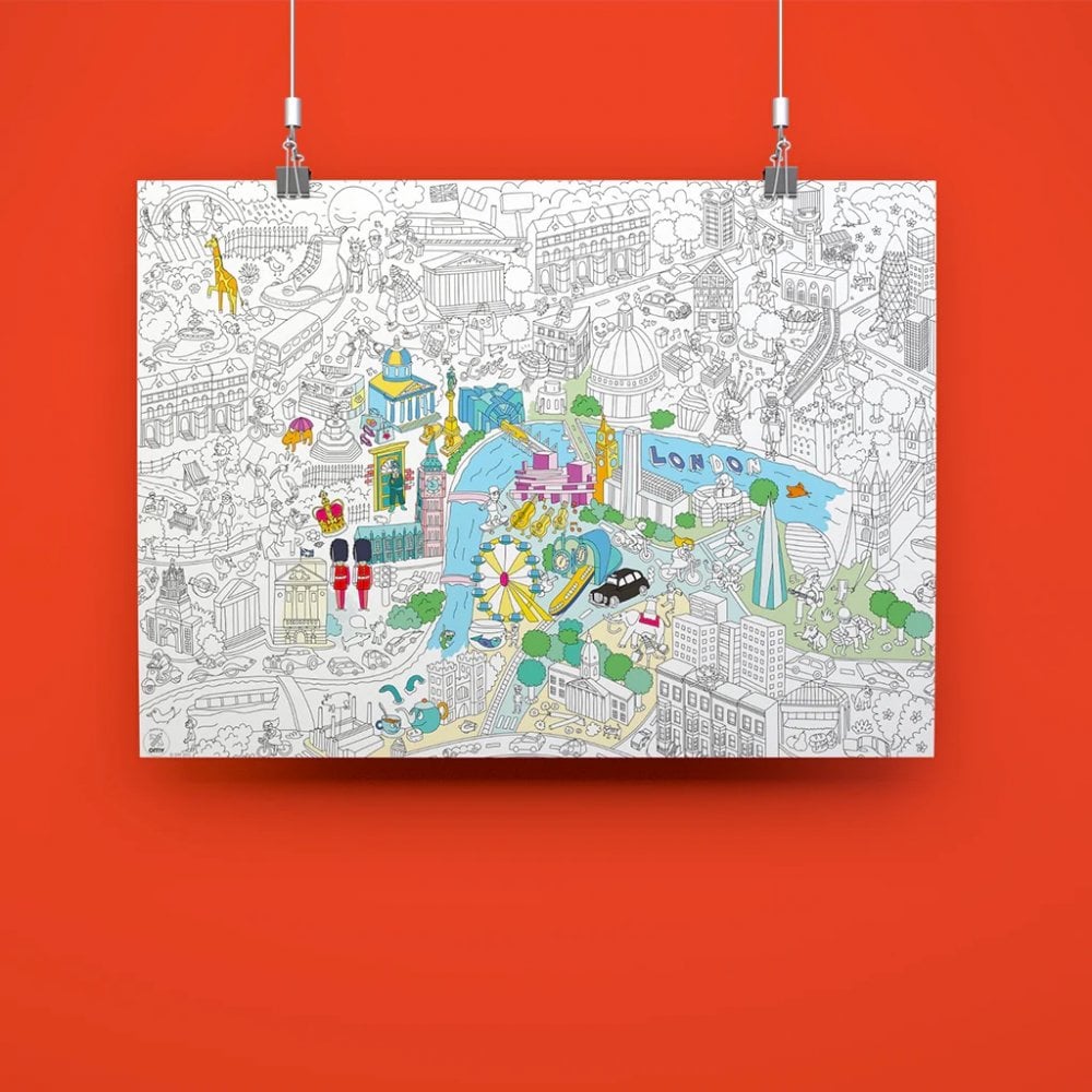 GIANT COLOURING POSTER - LONDON