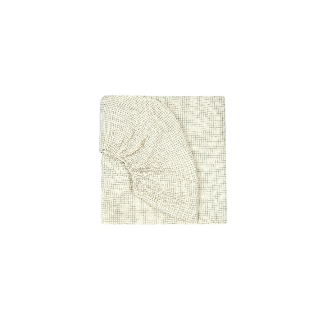 WABI-SABI WASHED  PRINTED FITTED SHEET - 70 X 140cm