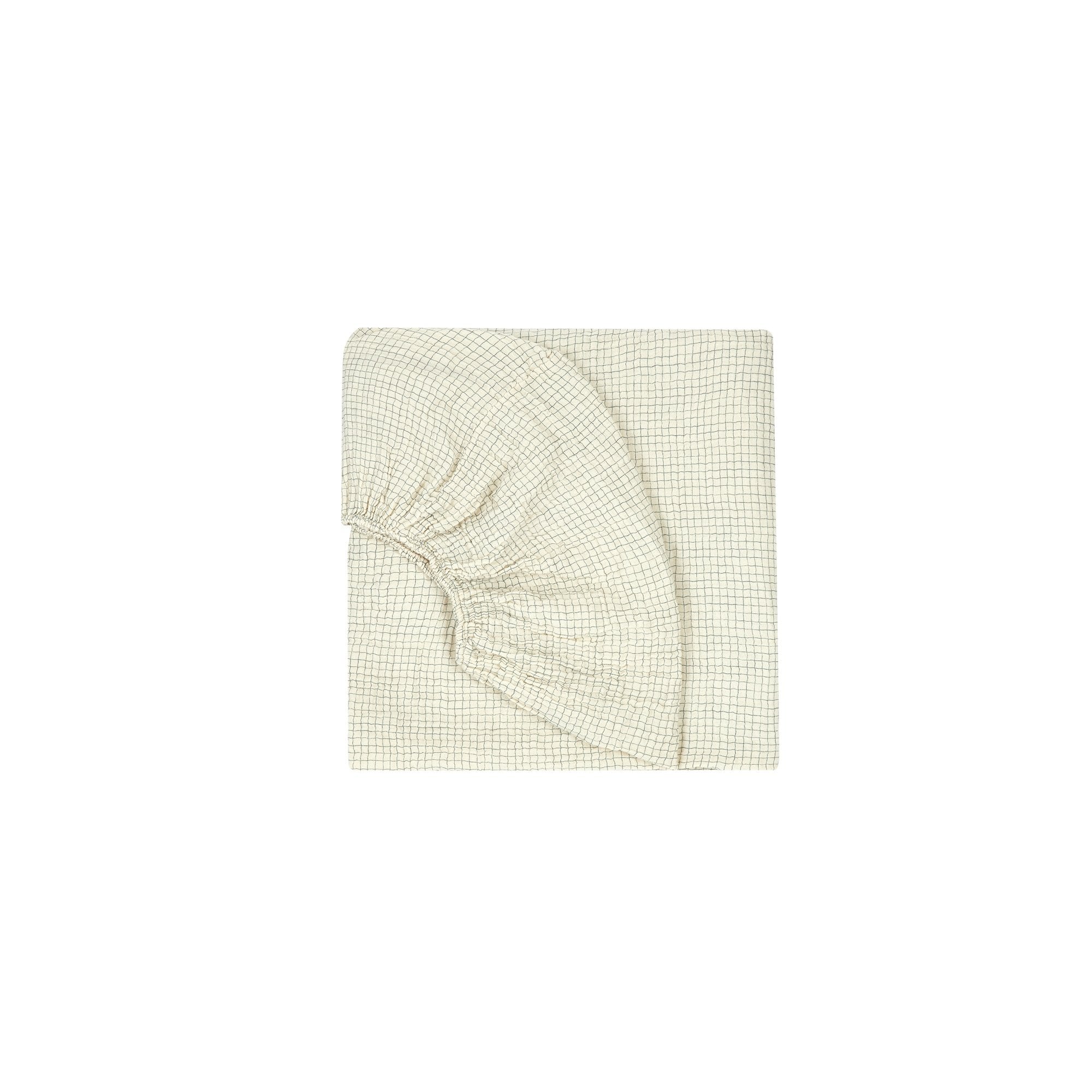 WABI-SABI WASHED  PRINTED FITTED SHEET - 70 X 140cm