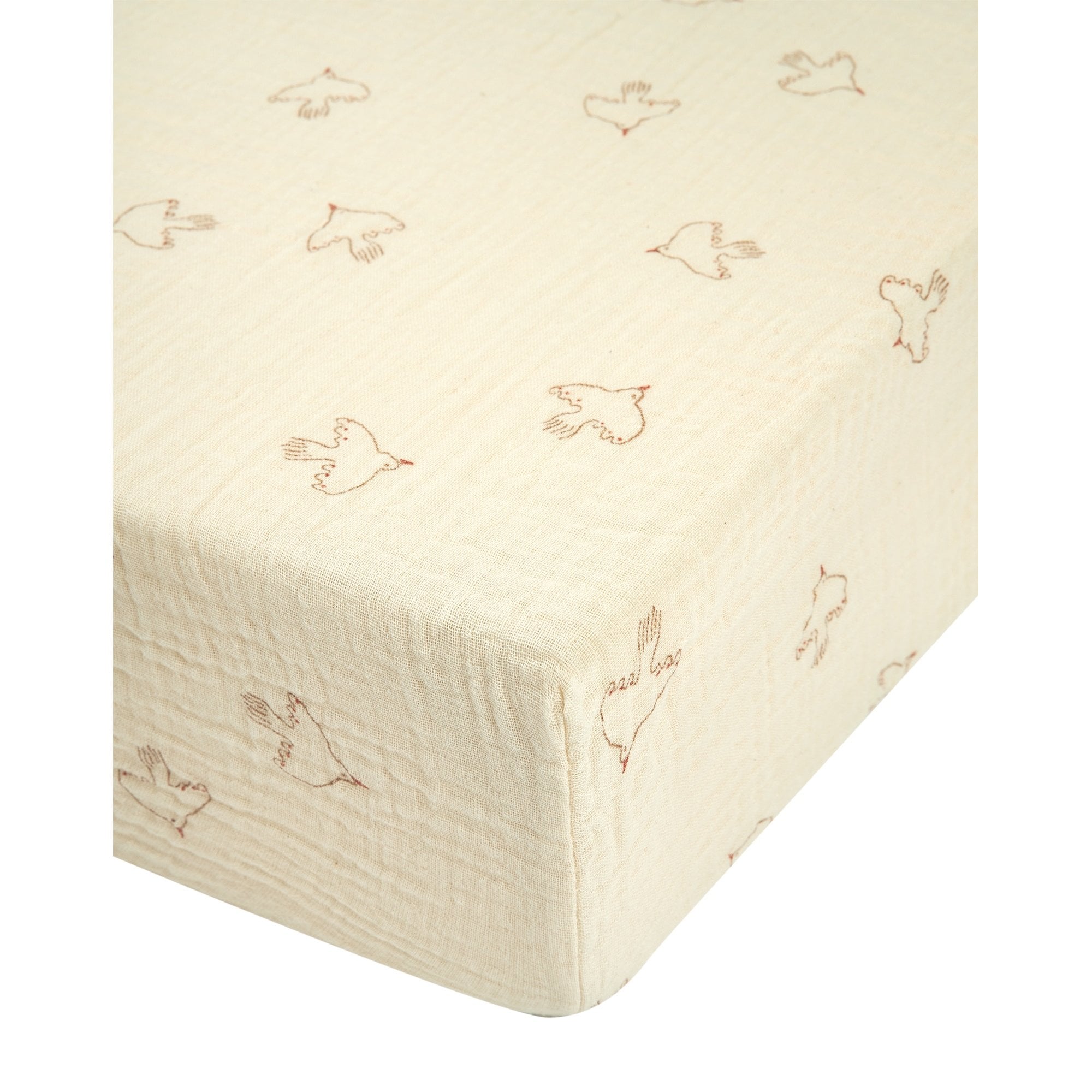 WABI-SABI WASHED  PRINTED FITTED SHEET - 70 X 140cm
