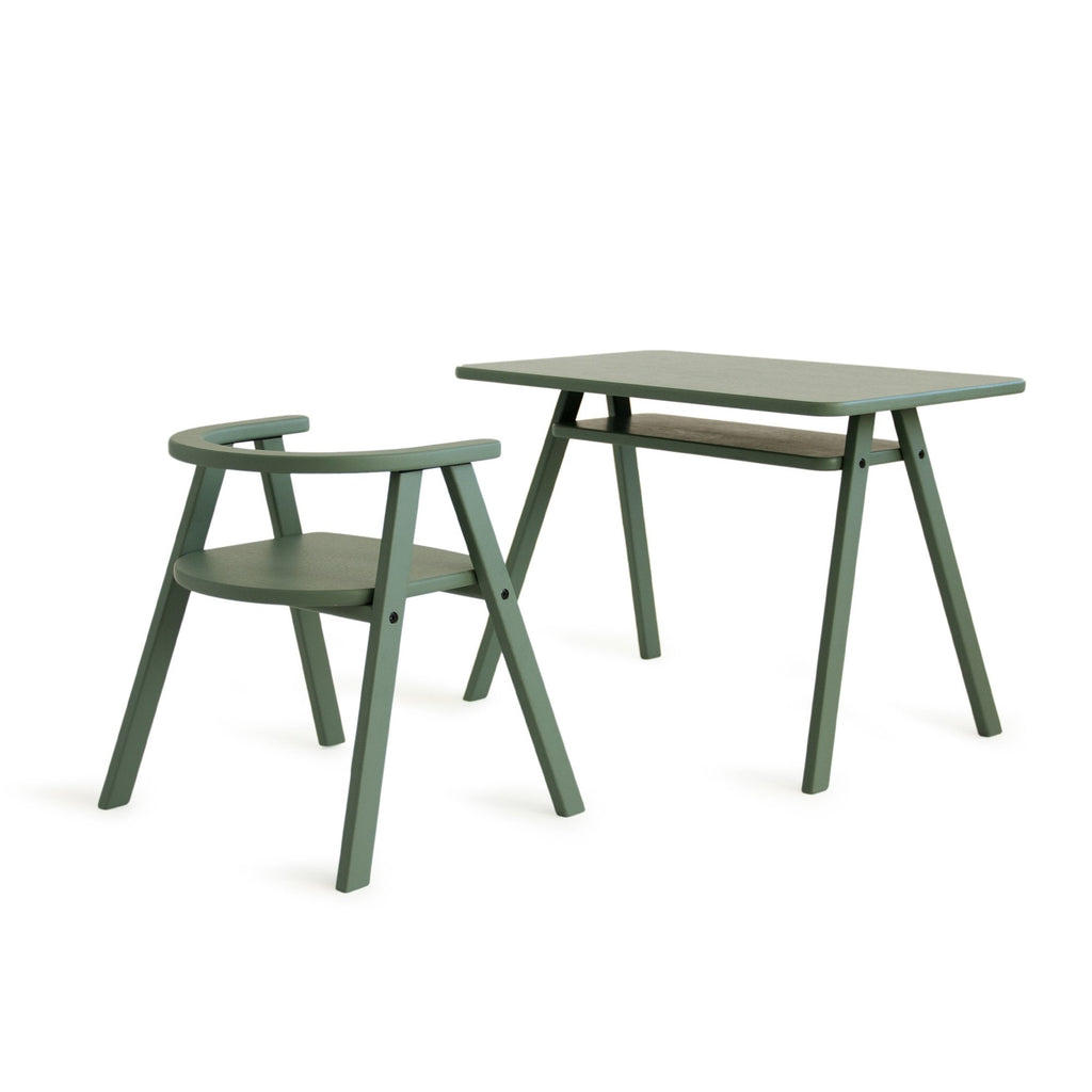 GROWING GREEN KID CHAIR - DEEP GREEN