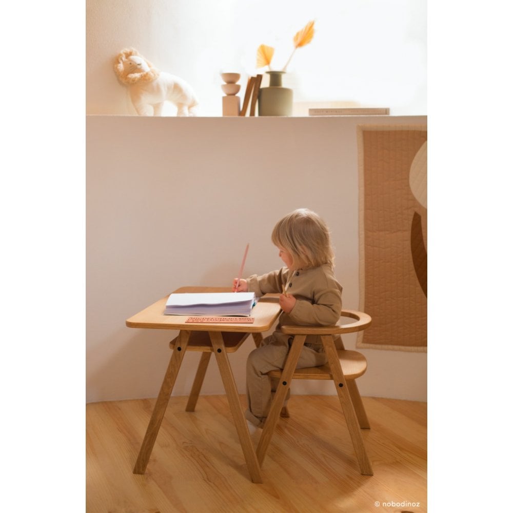 GROWING GREEN KID CHAIR - NATURAL OAK