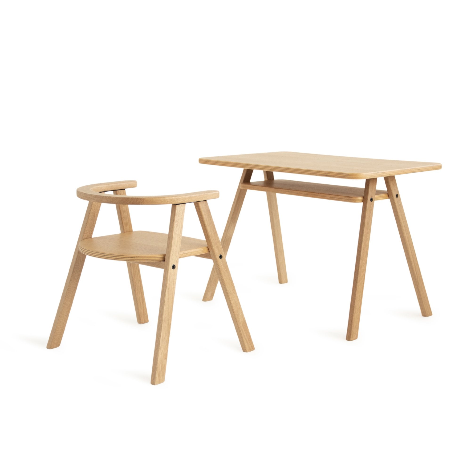 GROWING GREEN KID CHAIR - NATURAL OAK