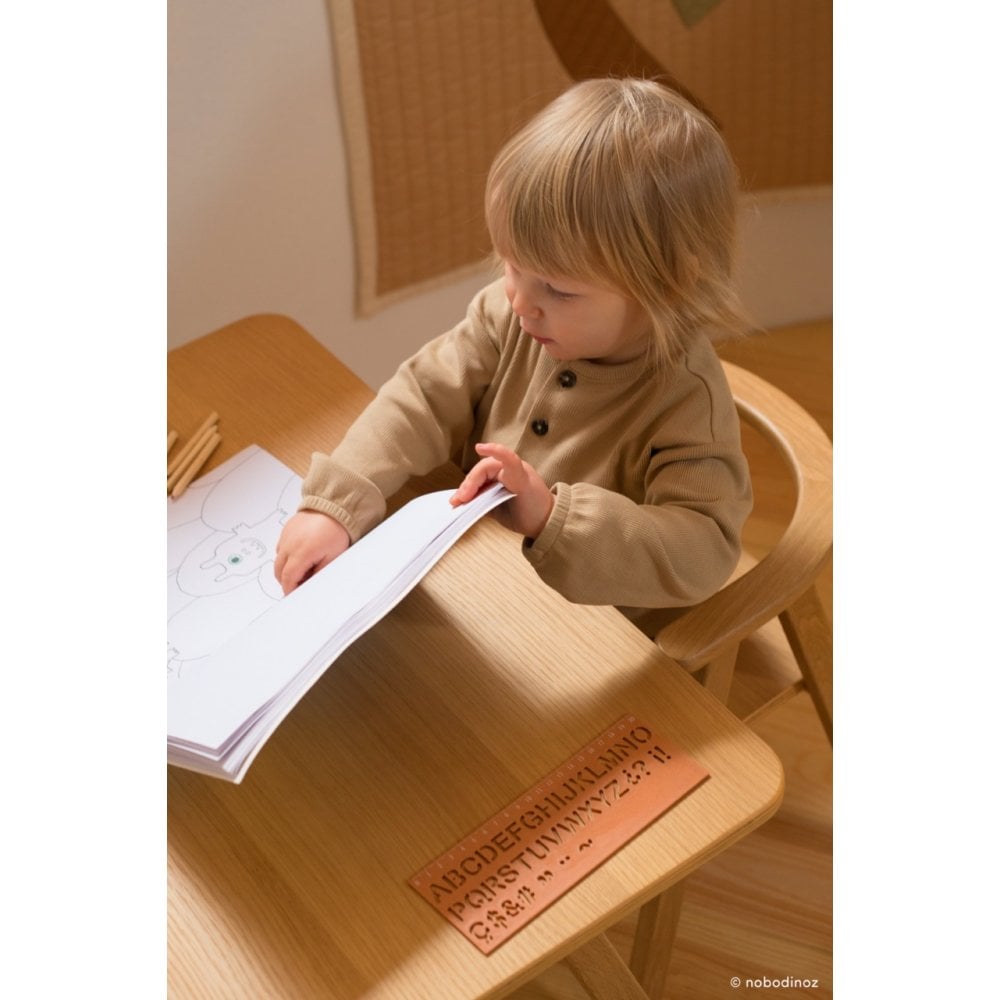 GROWING GREEN KID TABLE - NATURAL OAK