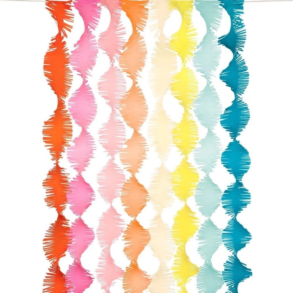 RAINBOW TWISTY FRINGE BACKDROP DECORATIONS