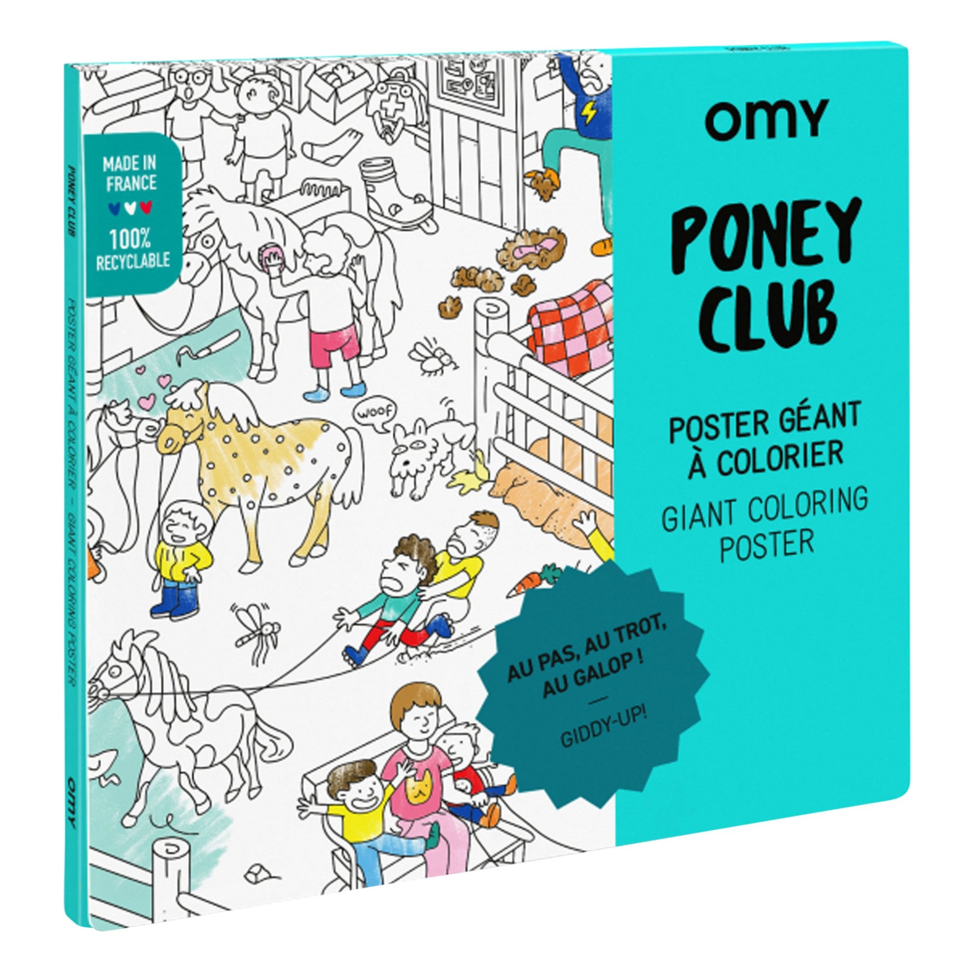 GIANT COLOURING POSTER - PONY CLUB
