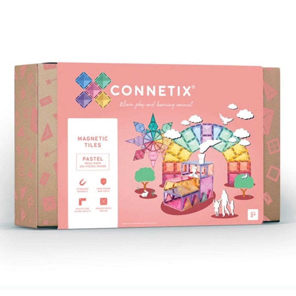 MAGNETIC TILES 202 PIECE MEGA PACK - PASTEL