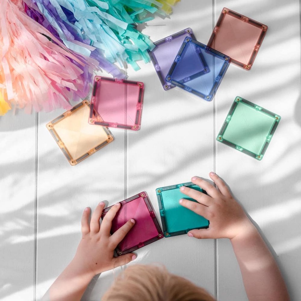 MAGNETIC TILES 120 PIECE CREATIVE PACK - PASTEL